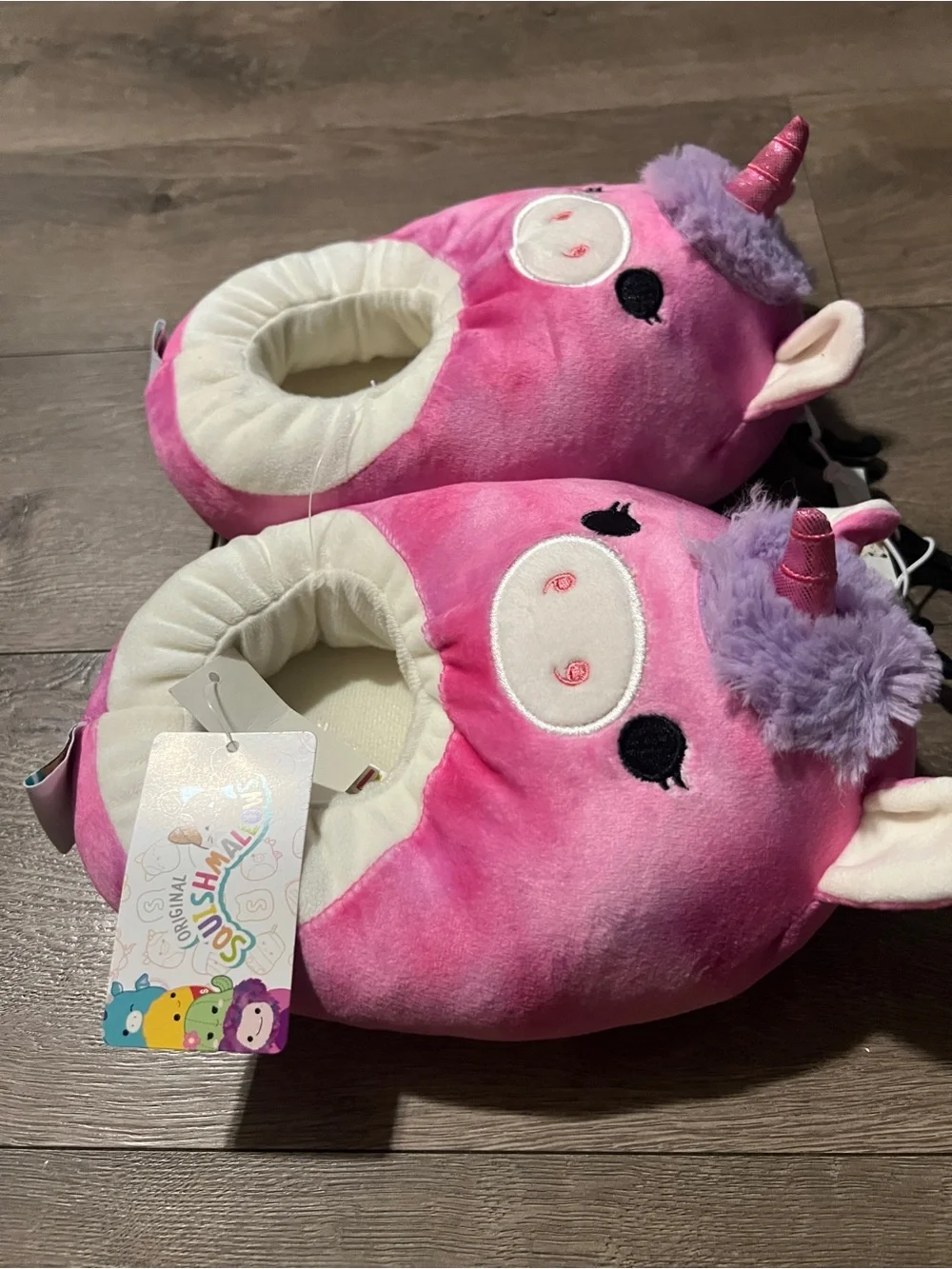 Squishmallow Unicorn Slippers Size 2/3 New